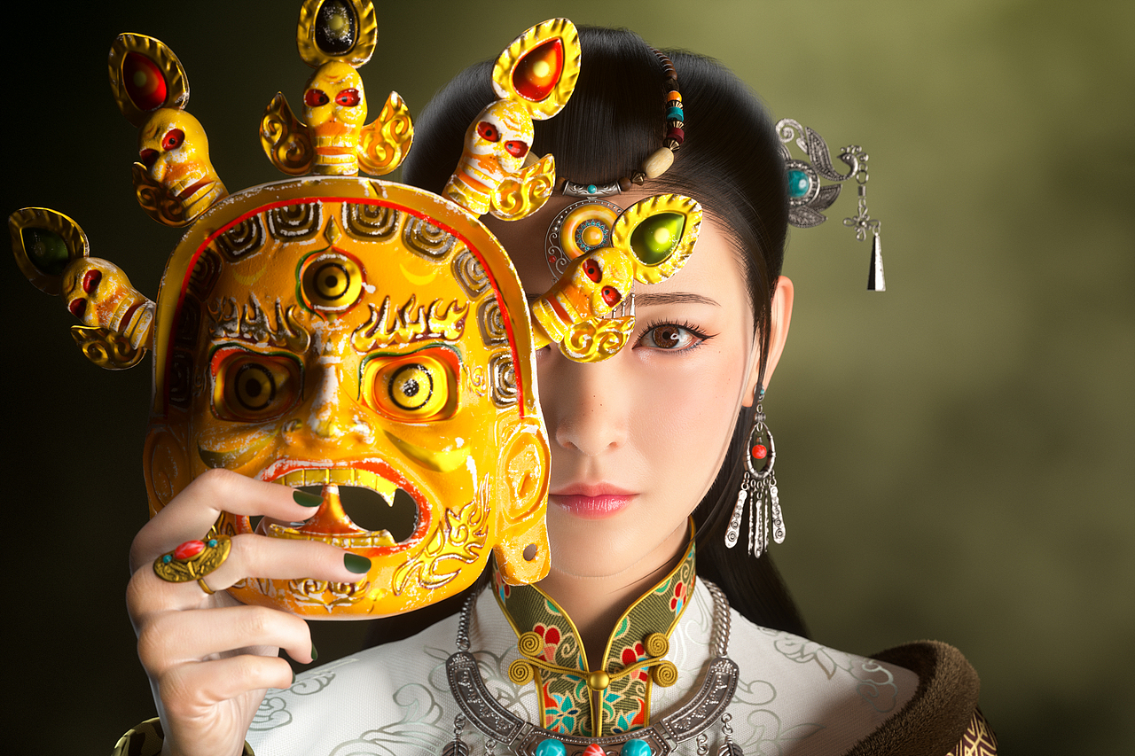 羌姆面具（图ZMzIzNDQ1NjY4） - 人物/生物 - 站酷设计师武丞相原创素材 - 站酷ZCOOL