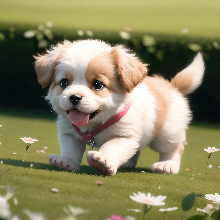 可爱的小狗狗（图ZMzQzMzQxNzM2） - AI作品 - 站酷设计师风铃拾球球原创素材 - 站酷ZCOOL