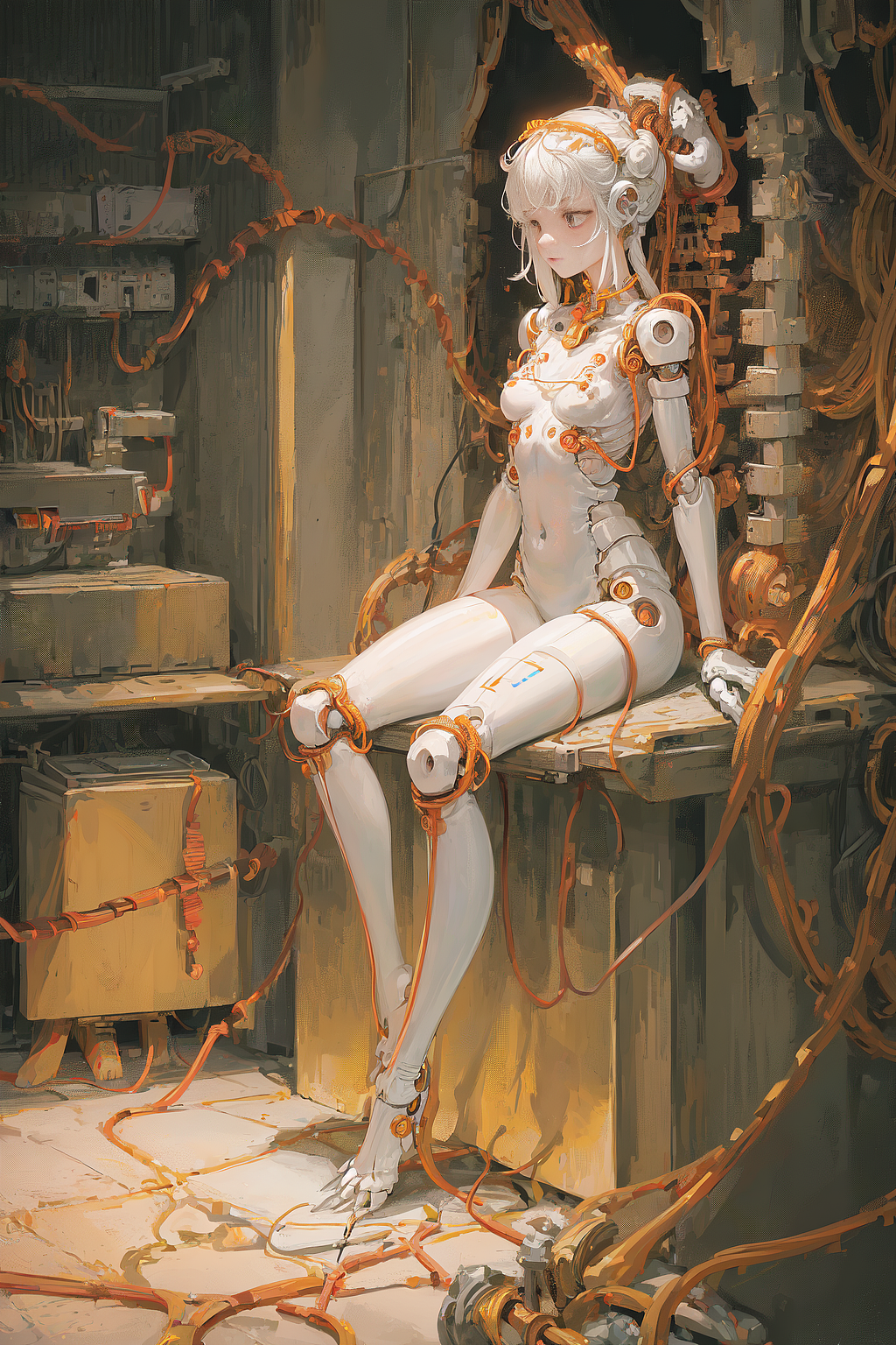 AI绘画——机械少女