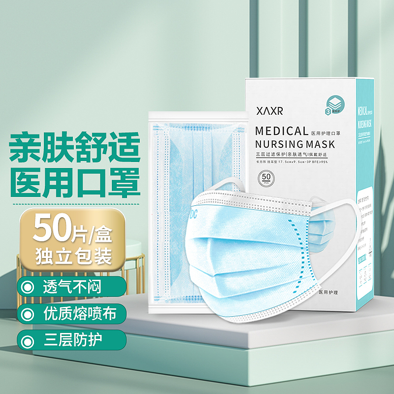 电商医用外科口罩主图