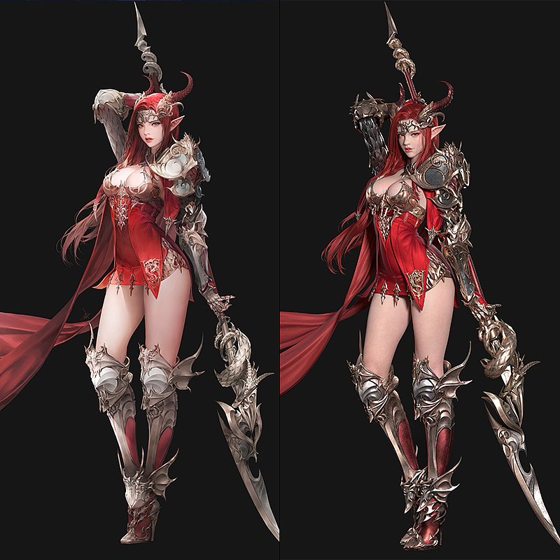 【翼次方】游戏建模丨女武神~