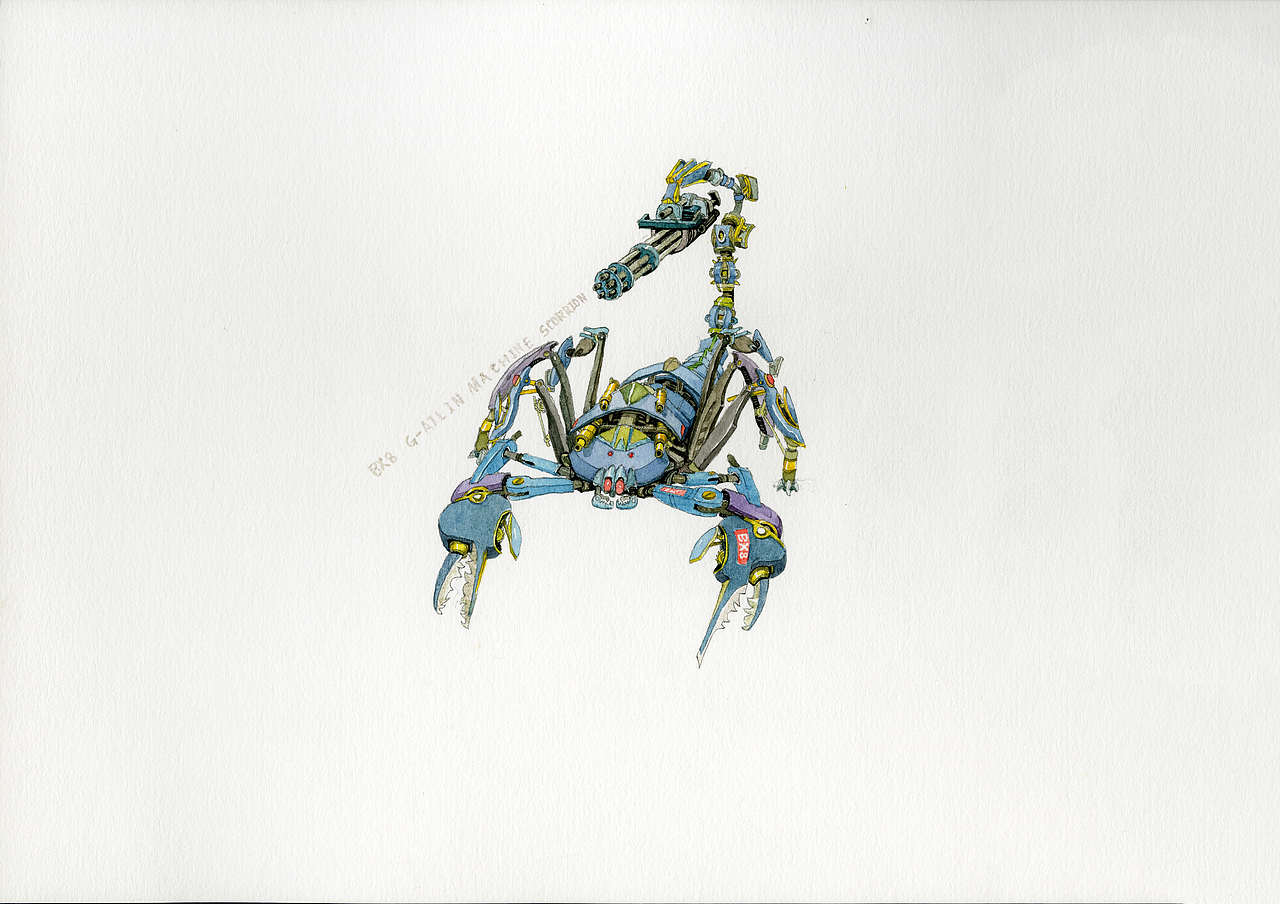 插画设计 艺术概念设定 奇幻机械系列