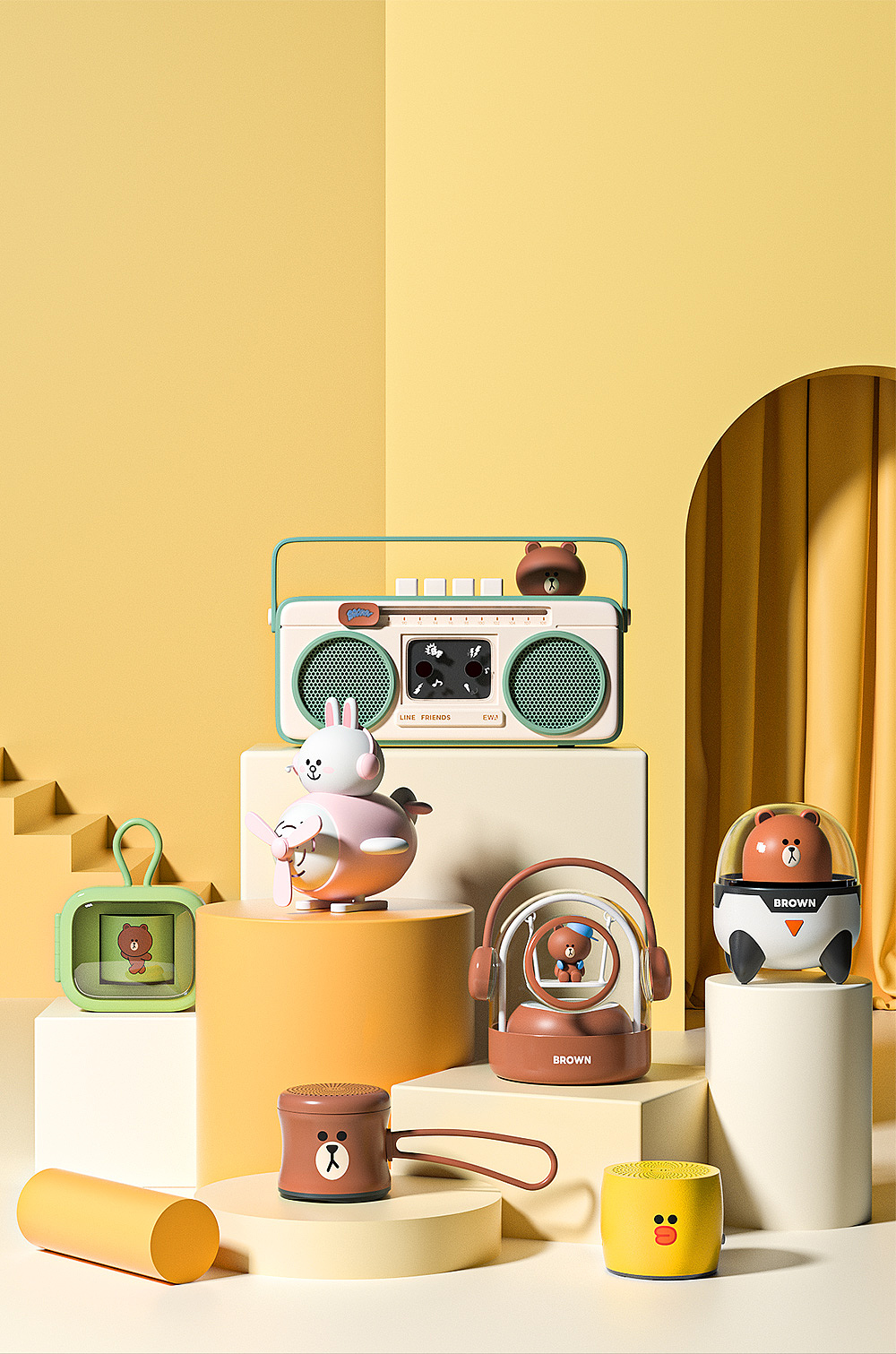 蓝牙音箱渲染合集