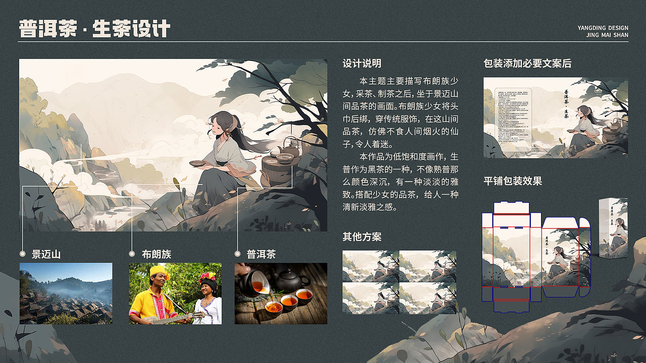 AI设计作品《景迈山茶品牌设计》（图ZMzYwNjEyNTU2） - 品牌 - 站酷设计师金蕨原创素材 - 站酷ZCOOL