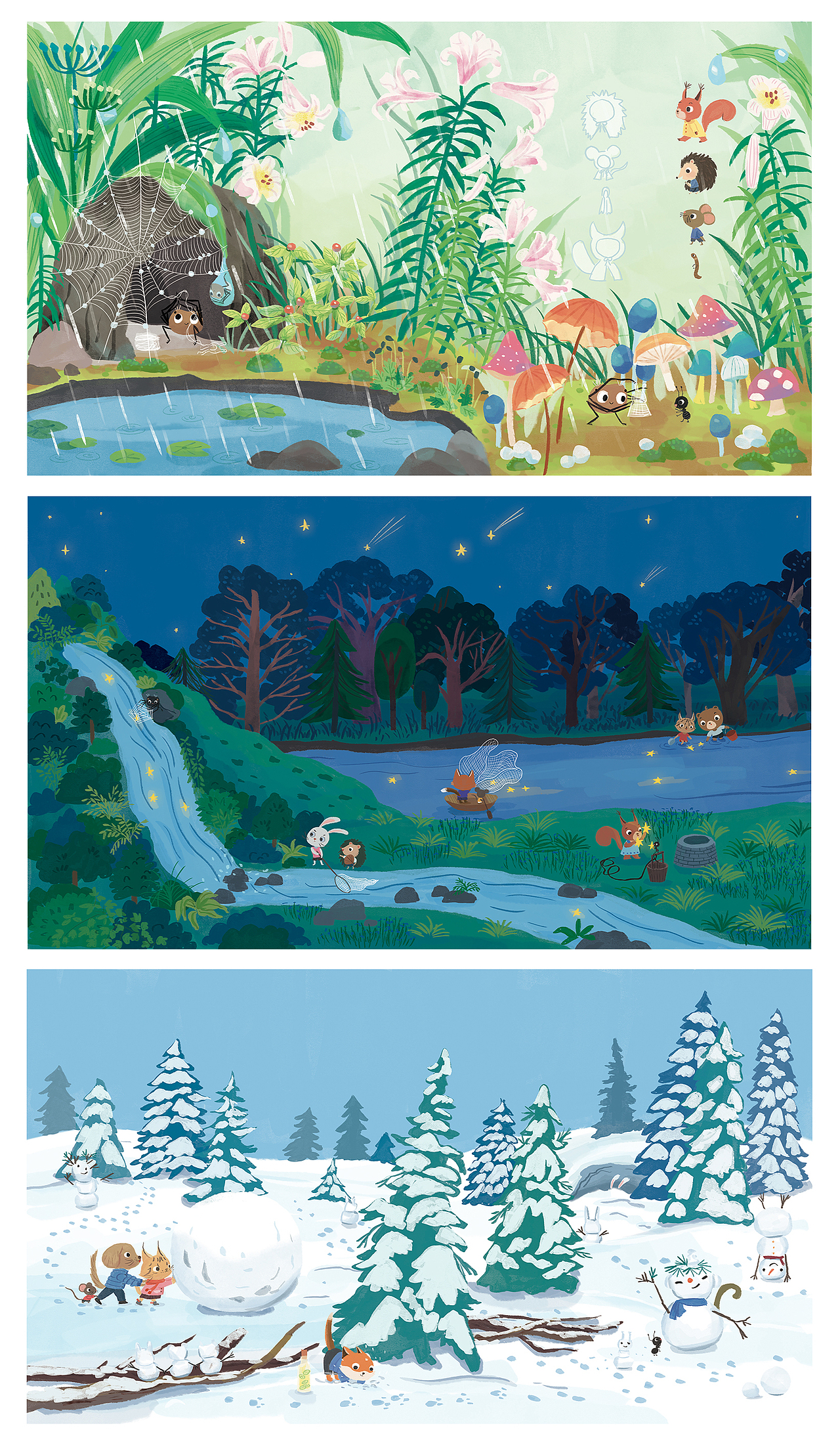 绘本 | 动物 、森林（图ZMjk2OTM5MjAw） - 绘本 - 站酷设计师莲大喵原创素材 - 站酷ZCOOL