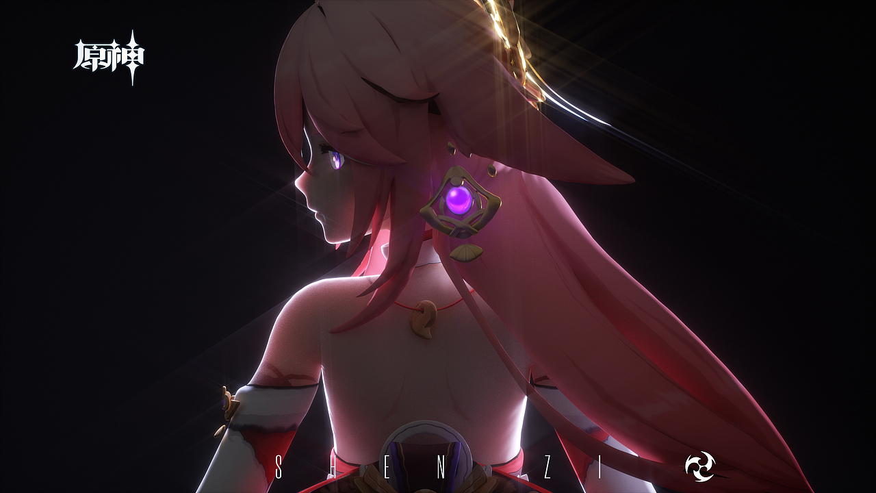原神 绝美背影侧颜杀——五星角色篇女（看眼 猜角色）（图ZMzM3Njk3NjMy） - 场景 - 站酷设计师芒果刨冰原创素材 - 站酷ZCOOL