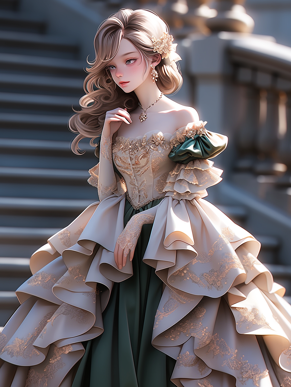 【AI探索】华丽的礼服系列（14）