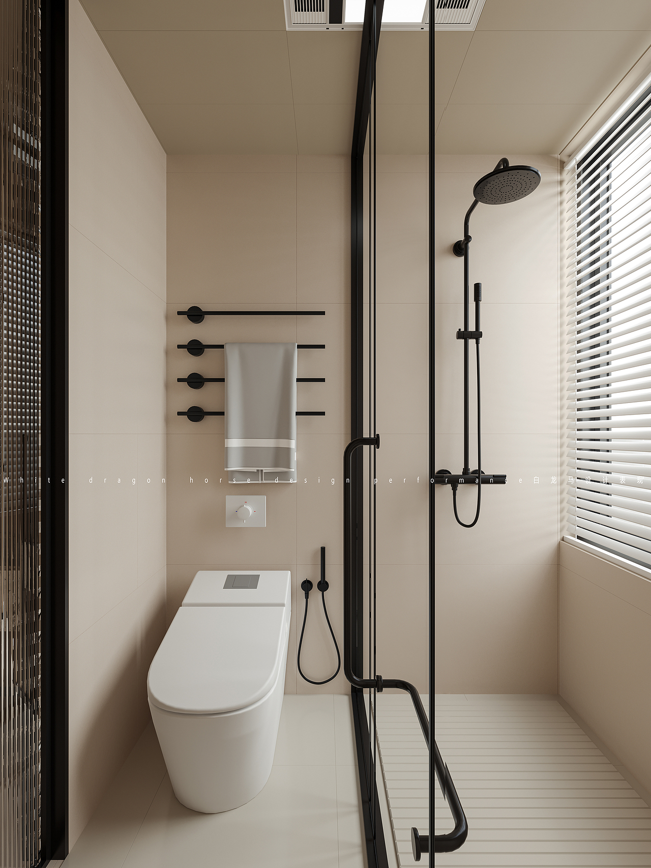 现代原木家具-白龙马效果图