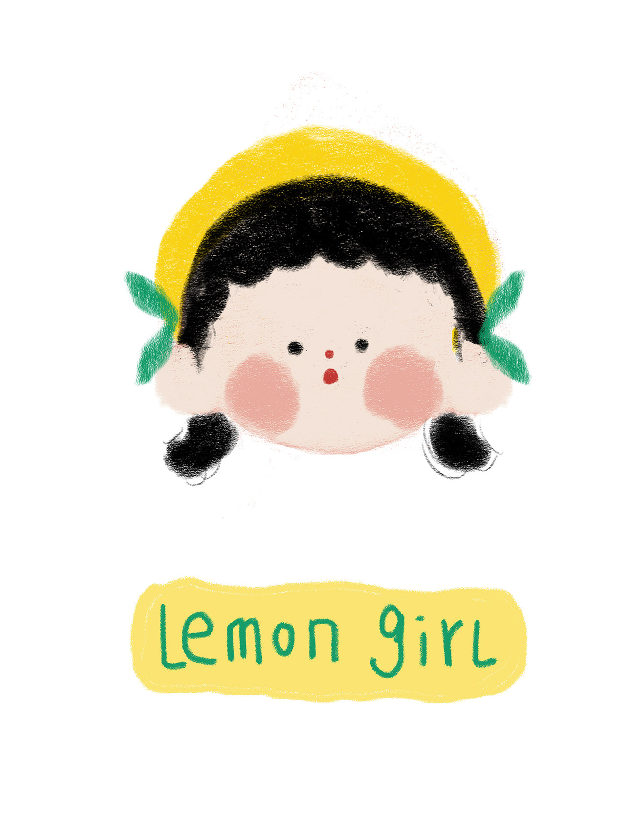 原创图案|水果女孩插画