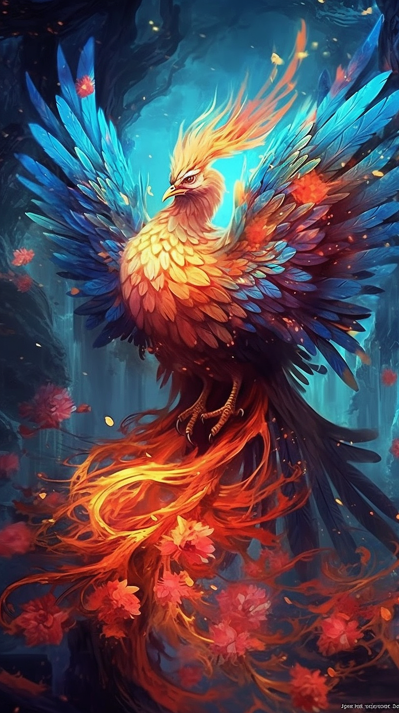 中国古代神兽系列-凤凰（图ZMzQ0ODM1MTky） - 创作习作 - 站酷设计师艺舟1014原创素材 - 站酷ZCOOL