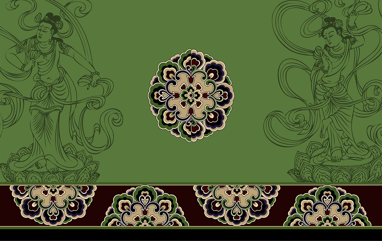 敦煌莫高窟壁画之唐宋服饰边饰纹样(二)