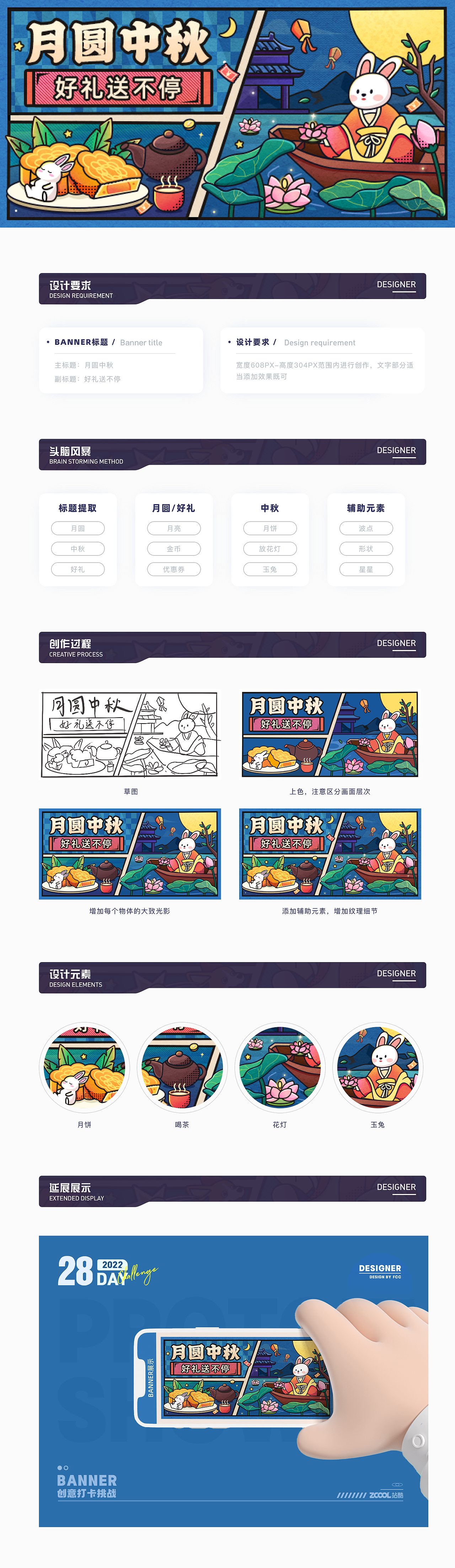 #今晚打老虎#28天创意banner打卡挑战12（图ZMzEwNjM3NDE2） - 闪屏/壁纸 - 站酷设计师方臭臭原创素材 - 站酷ZCOOL