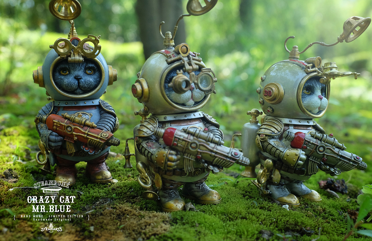 杀毒猫和机械师（图ZMzAwNDA1ODg0） - 手办/模玩 - 站酷设计师项哲青原创素材 - 站酷ZCOOL