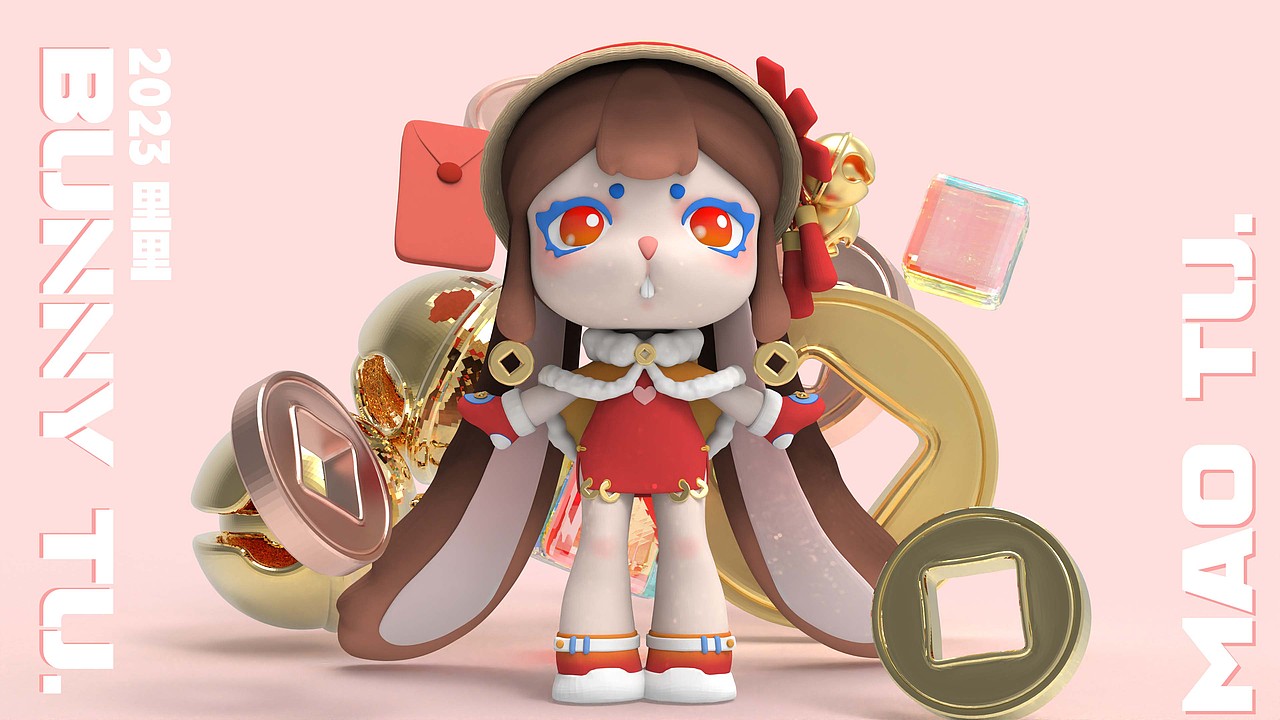 BUNNY TU（卯兔）（图ZMzI2MTYzOTky） - 其他三维 - 站酷设计师山也拾墨原创素材 - 站酷ZCOOL