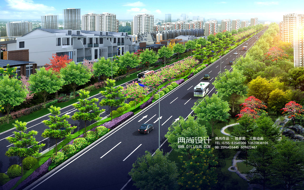 道路设计效果图2