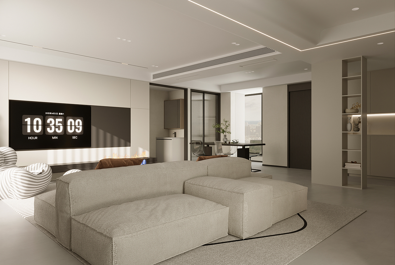 现代极简|奶油|克莱因蓝|重奢|法式奶油|侘寂（图ZMzE5MjA4NTQw） - 建筑/空间 - 站酷设计师一心只为做图人原创素材 - 站酷ZCOOL