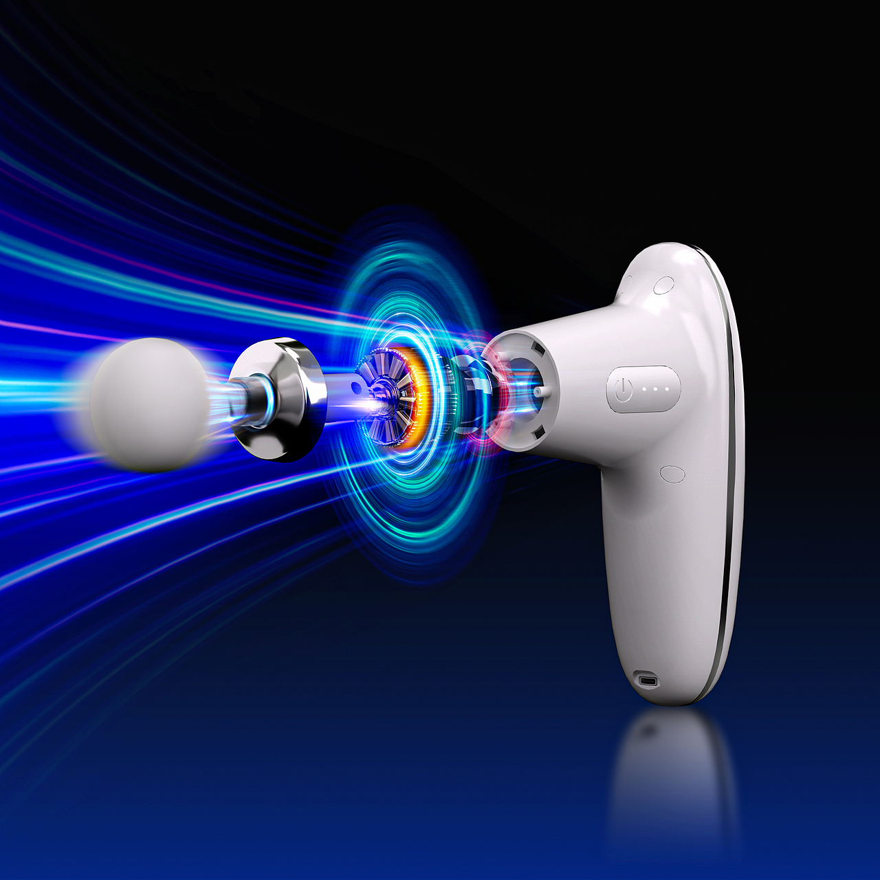 筋膜枪产品渲染