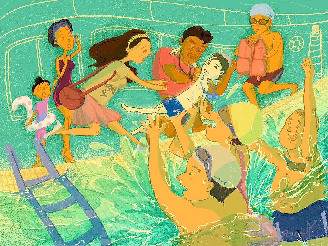 深圳壹基金《少年急救官》插画海报设计（图ZMzUxMDE4ODYw） - 商业插画 - 站酷设计师艾哟喂是个画画的原创素材 - 站酷ZCOOL