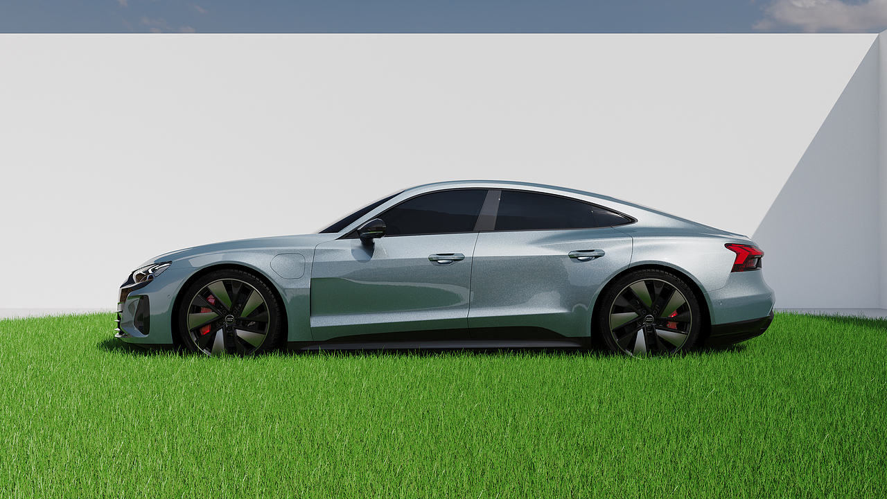 Audi e-tron GT keyshot渲染