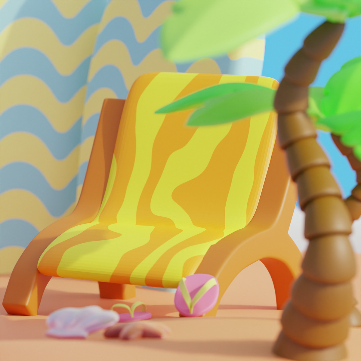 Blender春日创作打卡挑战-07椰子岛（图ZMzM1ODI0MDA4） - 场景 - 站酷设计师always幼林原创素材 - 站酷ZCOOL