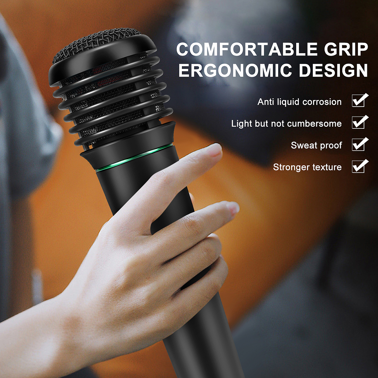 手持有线无线两用麦克风