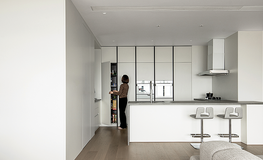 215㎡极简白色住宅,平衡的克制美!