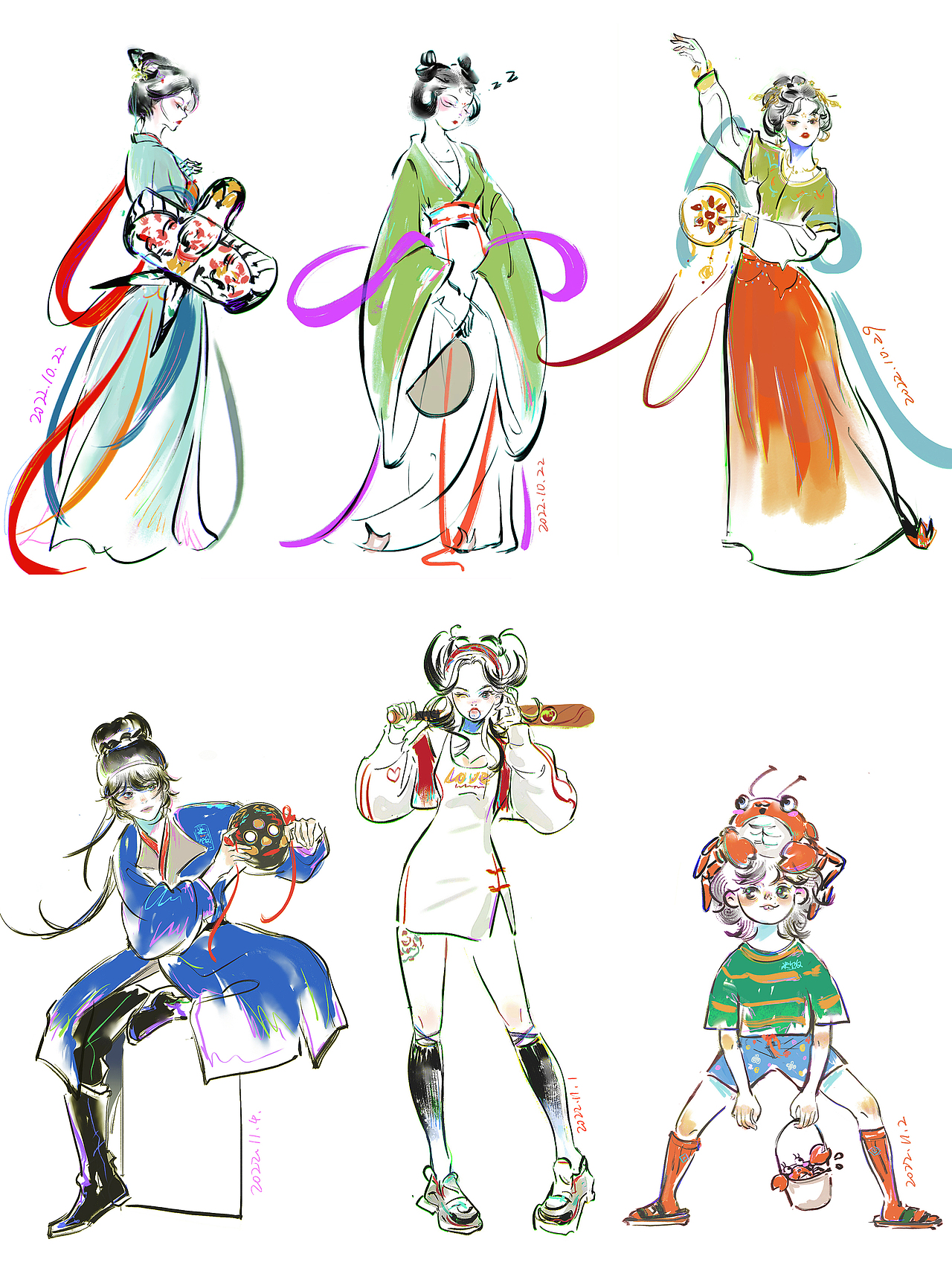 人物速写笔记【30-80】