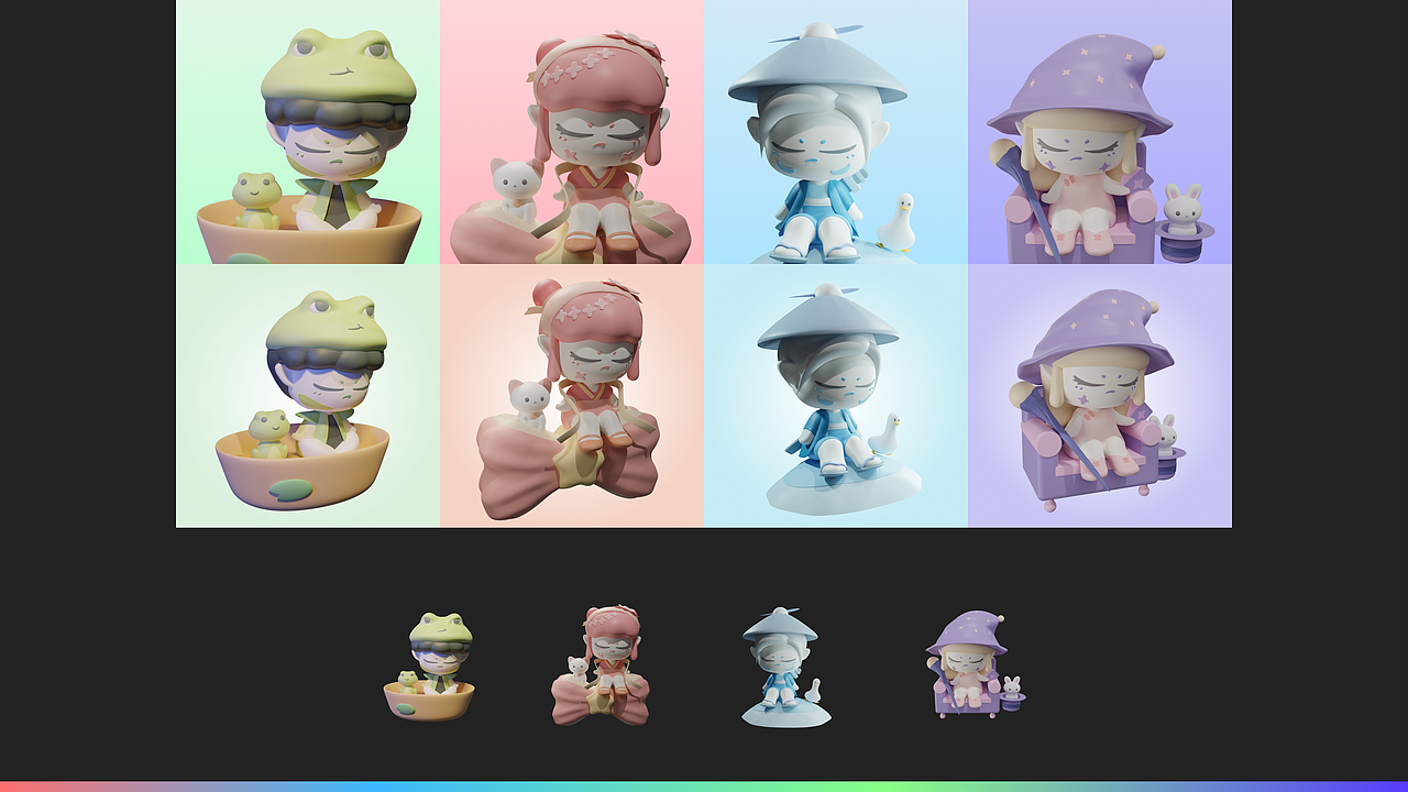 #2023青春答卷# IP设计（图ZMzQzMTU1MDg4） - 人物/生物 - 站酷设计师Vicky_qcr原创素材 - 站酷ZCOOL