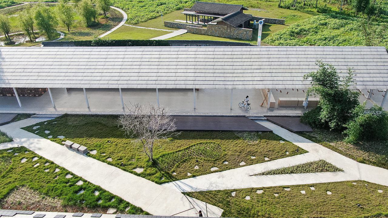 废弃的建筑混凝土块再利用到景观© 小隐建筑