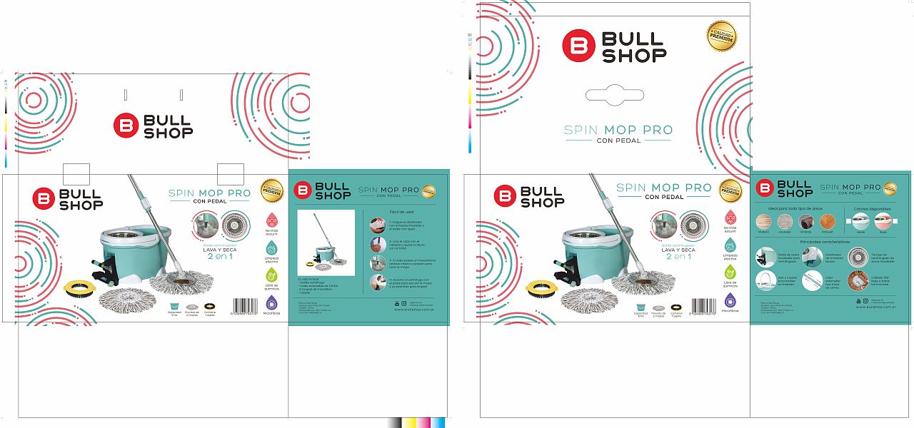 BULL SHOP·外贸旋转拖把包装盒设计（图ZMzMwODMyMDE2） - 包装 - 站酷设计师雄曦数字视觉创意原创素材 - 站酷ZCOOL