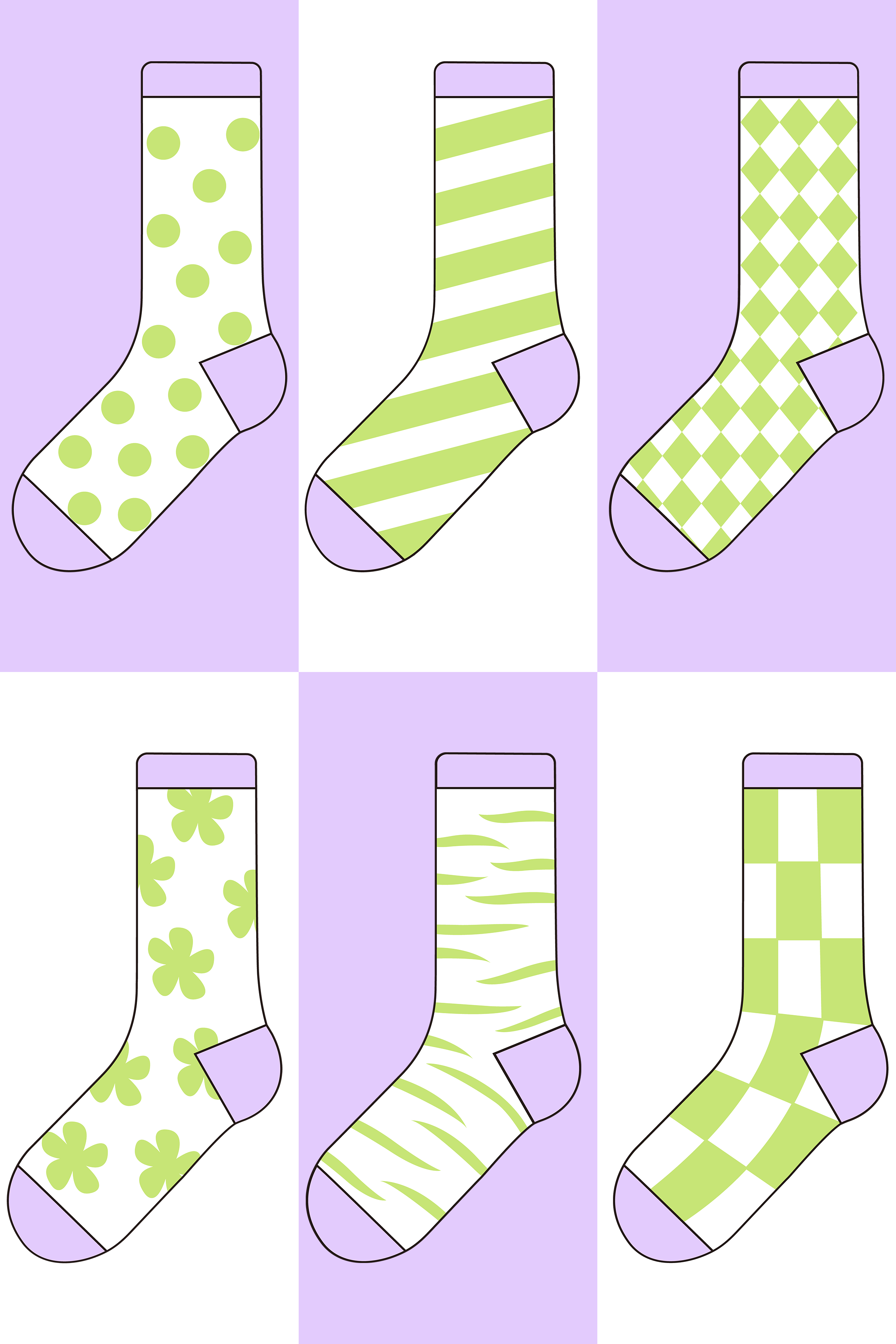 十个系列袜子设计汇总 - GIF（图ZMjk5Mjg0ODA0） - 图案 - 站酷设计师阿费Feicy原创素材 - 站酷ZCOOL