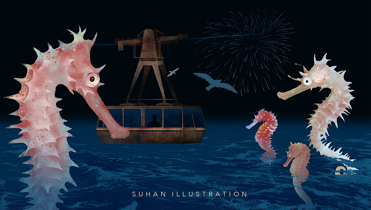近期插画｜夜旅人（图ZMzA0OTQyMDQw） - 艺术插画 - 站酷设计师苏寒原创素材 - 站酷ZCOOL