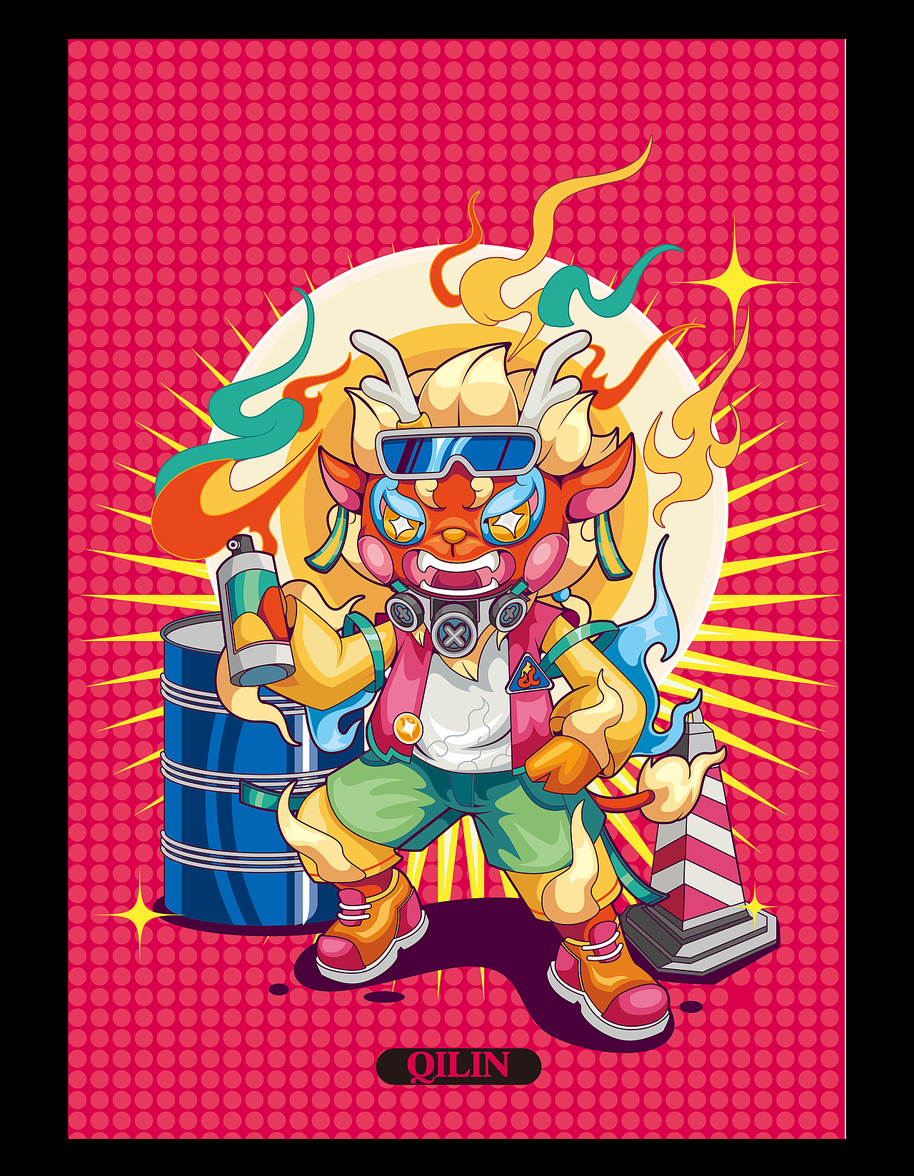 潮流动物大合集/矢量潮流插画