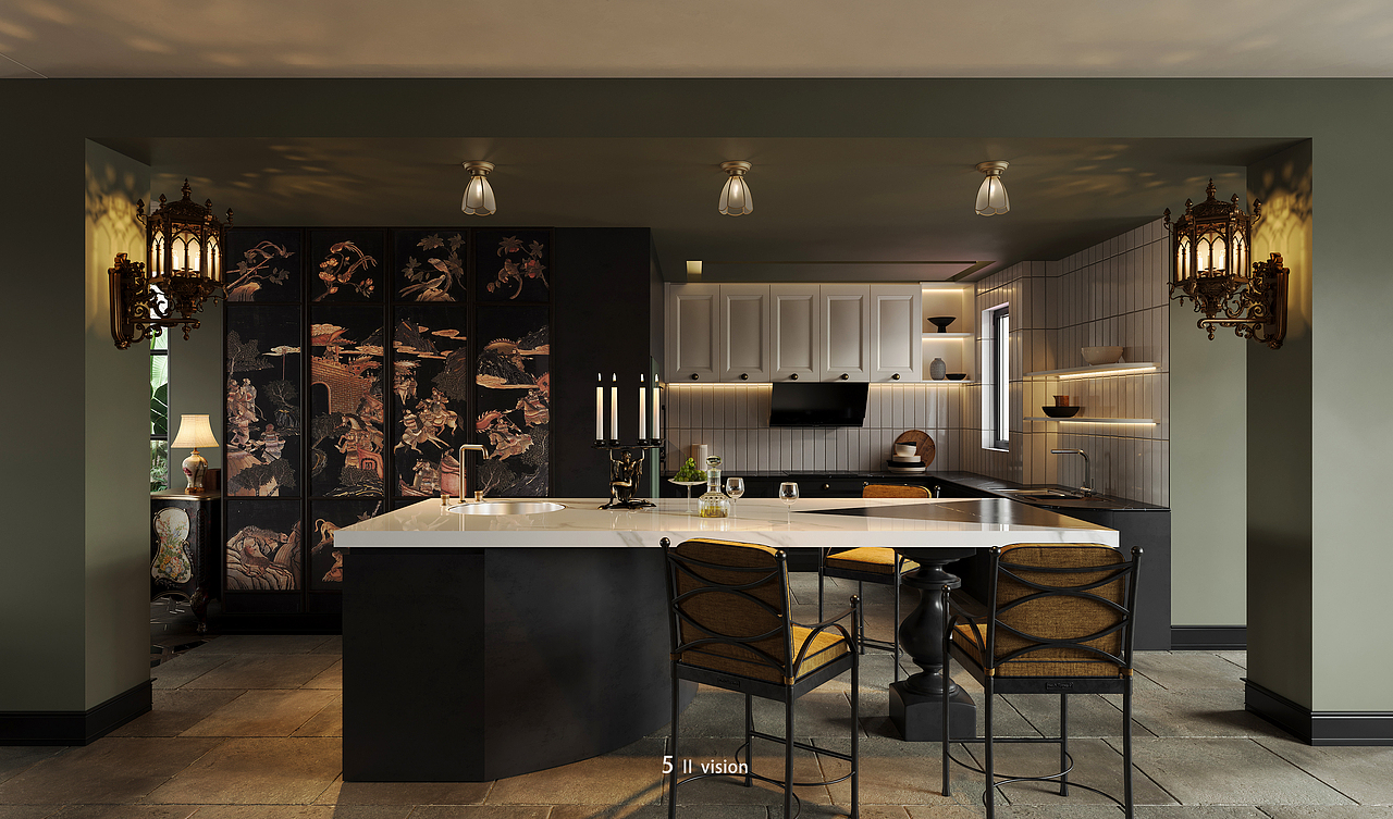 效果图表现—自己搭配的一套南洋复古风——5Ⅱvision