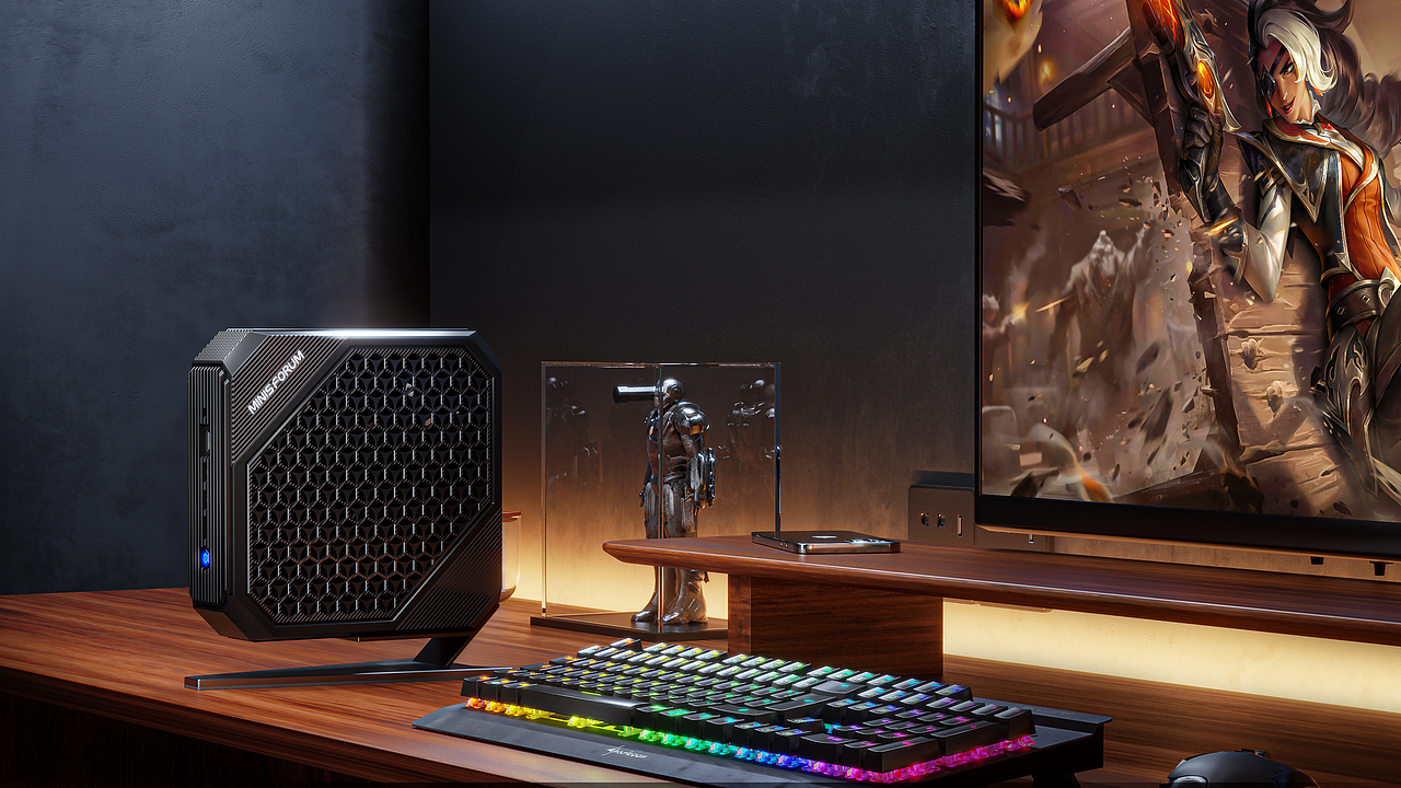 产品渲染 · 桌面美学与芯片美学的极致探索