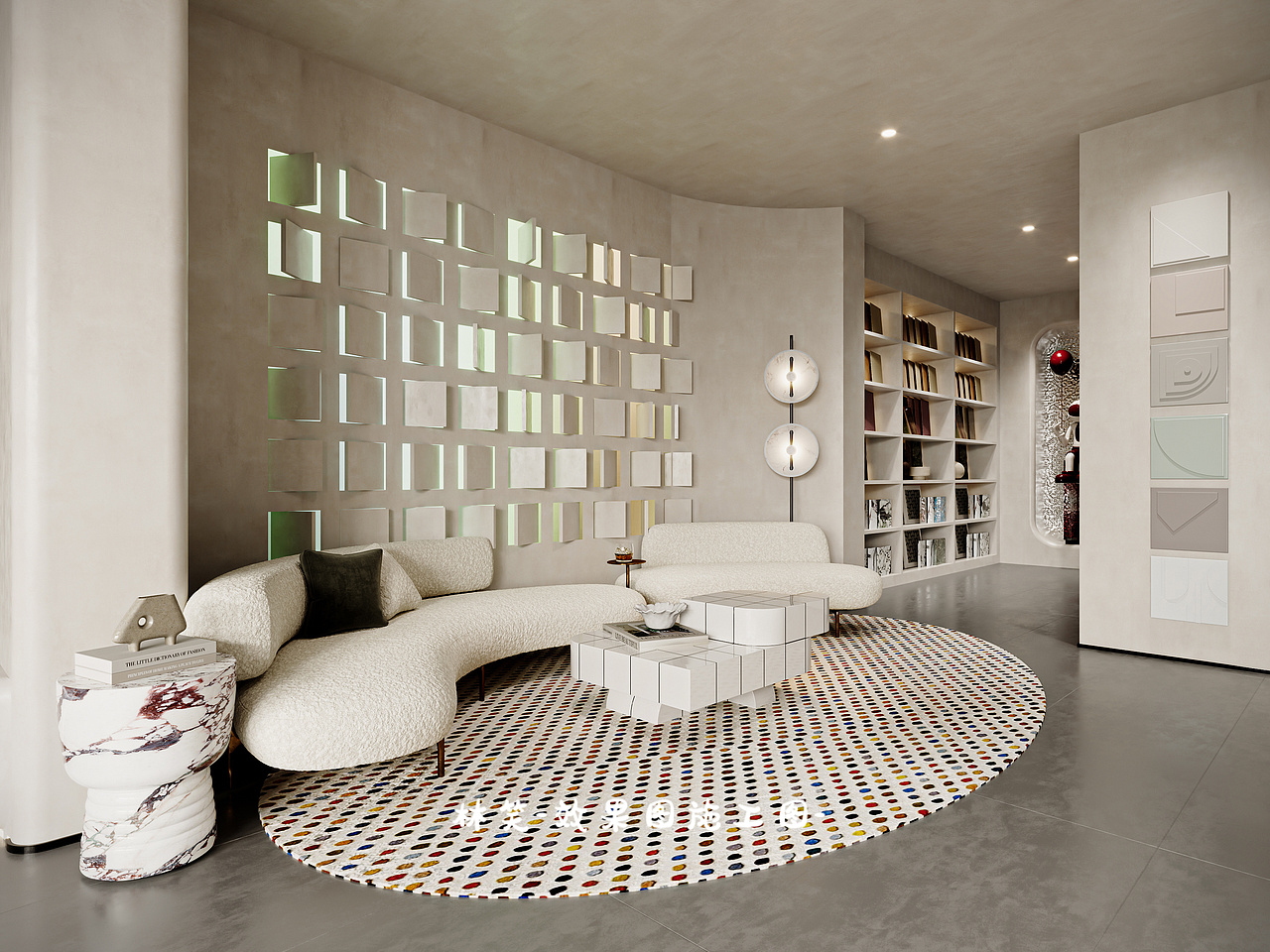 奶油色系的办公空间设计,营造舒心放松的办公氛围!