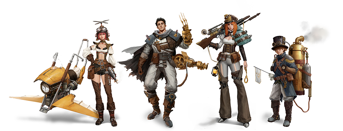 蒸汽朋克 角色设计（图ZMzQwNDk4MjIw） - 游戏原画 - 站酷设计师第四名也行原创素材 - 站酷ZCOOL