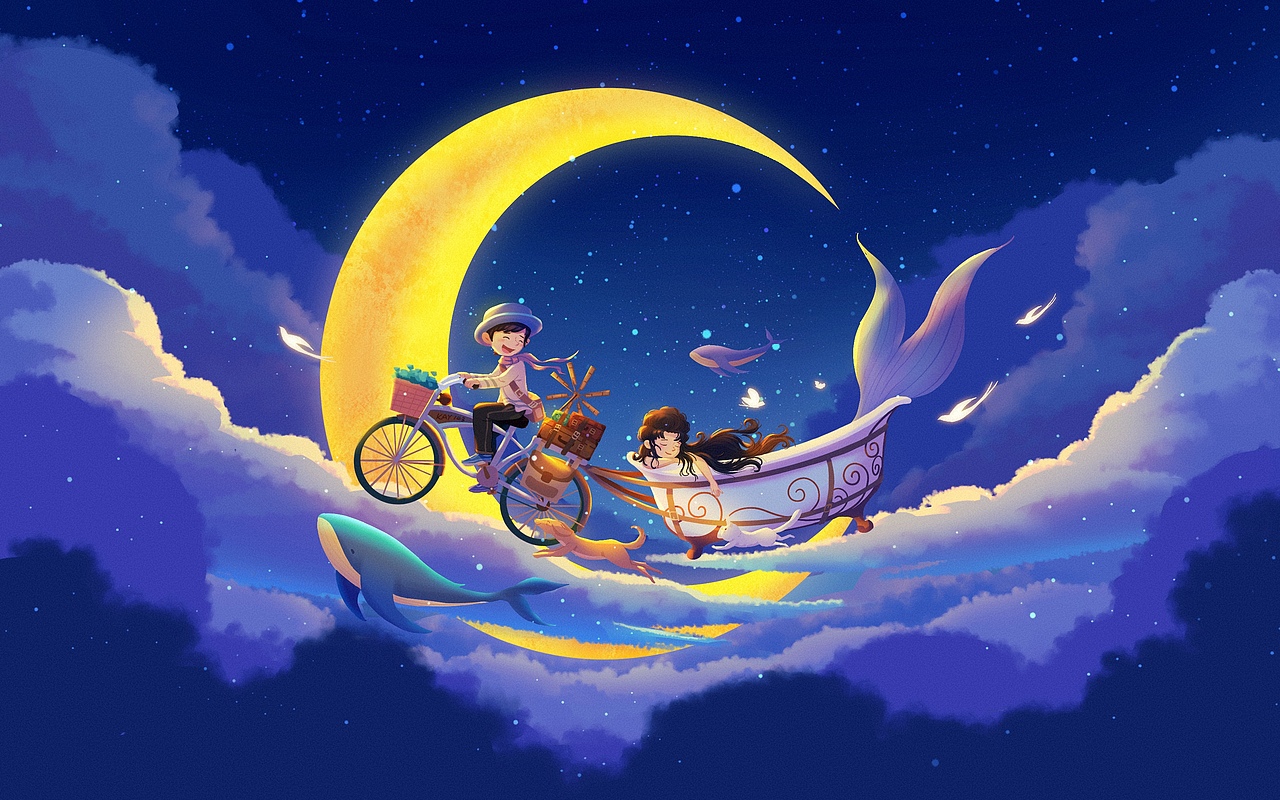 旅行双人舞（图ZMzQ5MDUzOTE2） - 商业插画 - 站酷设计师凯KAY原创素材 - 站酷ZCOOL
