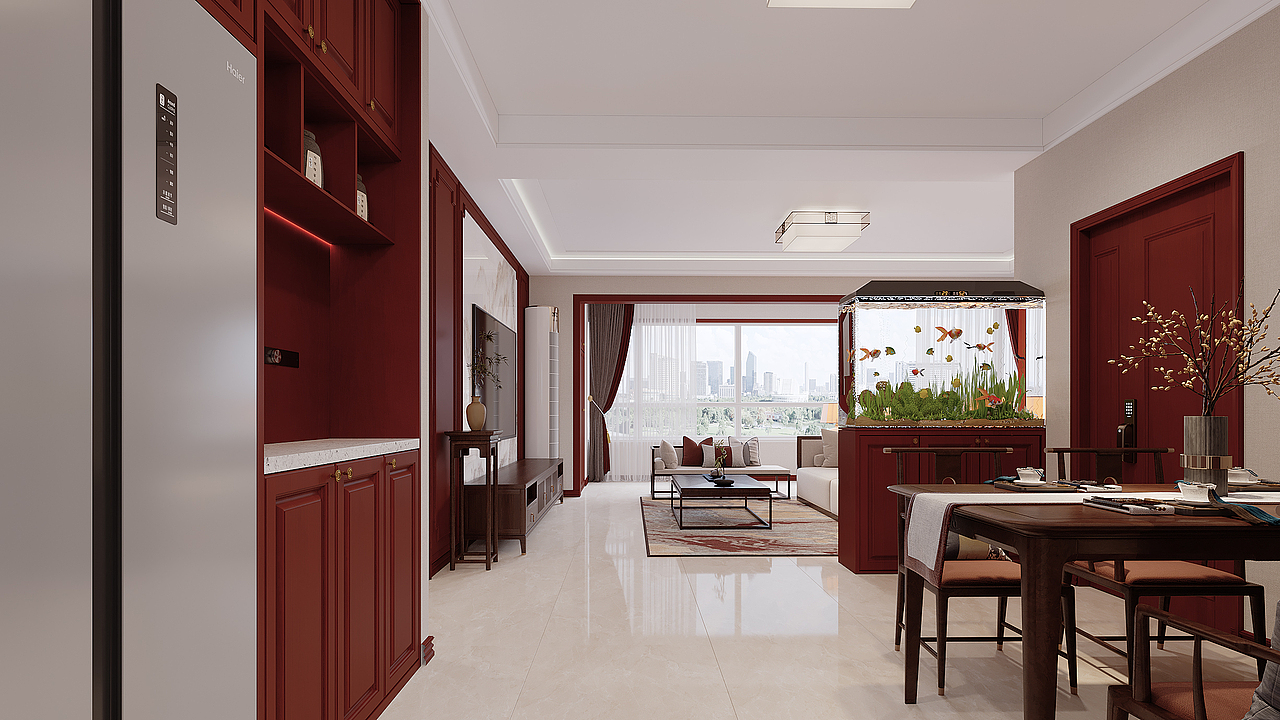 红木老中式家装设计