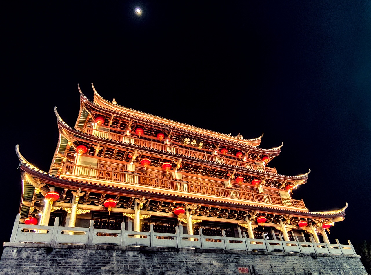 潮州古城的广济桥和广济楼（图ZMzQwMzg1NzU2） - 风光摄影 - 站酷设计师金钻子原创素材 - 站酷ZCOOL