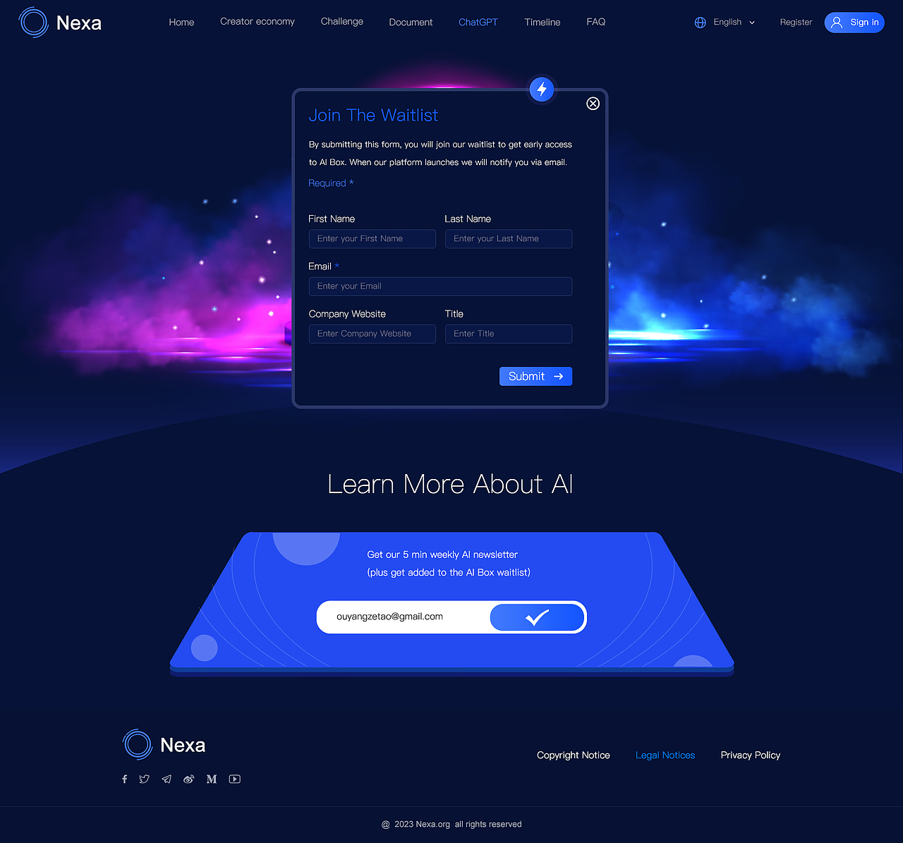 NEXA的AIbox的主题首页设计作品（图ZMzQ2MTI4MjA4） - 企业官网 - 站酷设计师ouyangzetao原创素材 - 站酷ZCOOL