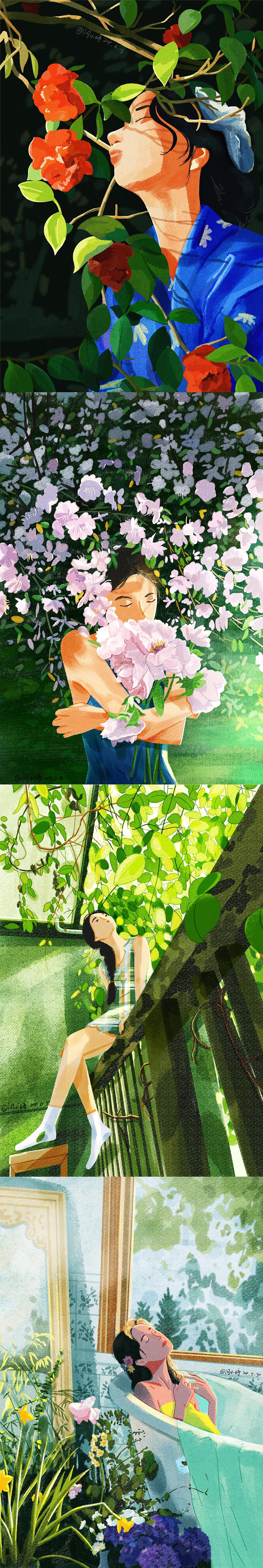 色彩速涂练习（图ZMzcwODY5Nzk2） - 创作习作 - 站酷设计师闫小婷原创素材 - 站酷ZCOOL
