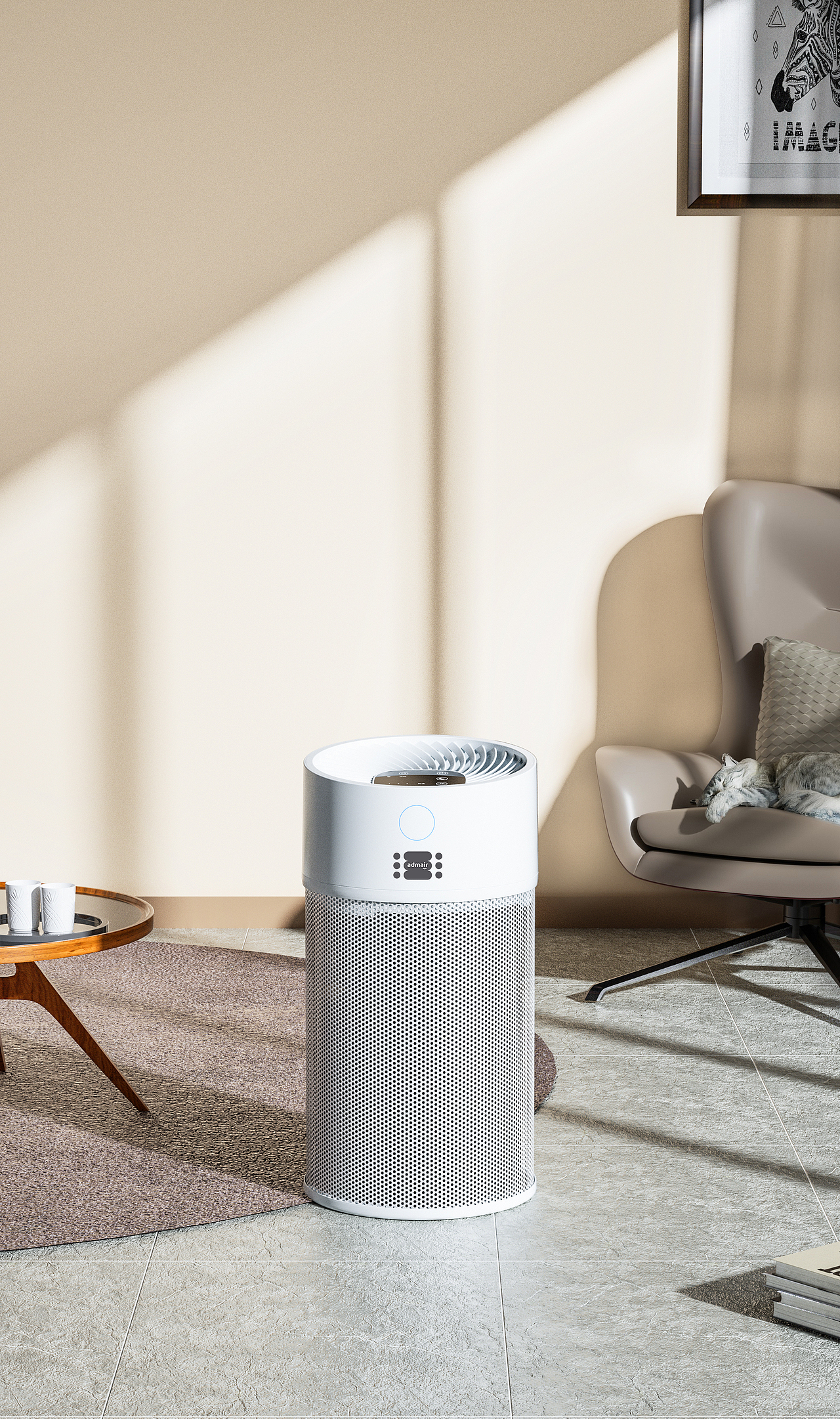 空气净化器渲染×3