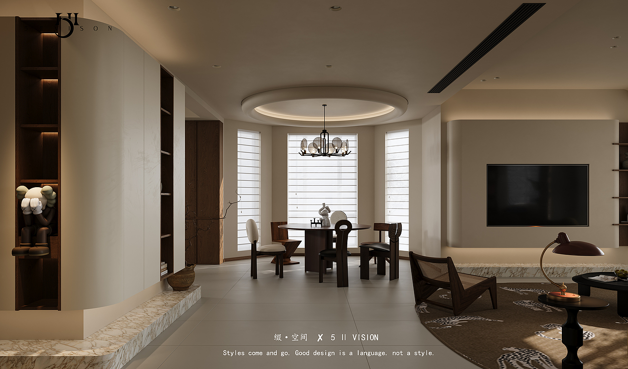 中古风客餐厅卧室