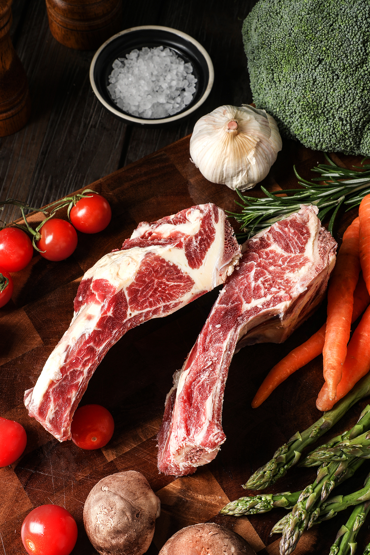 战斧牛排、牛肋骨拍摄