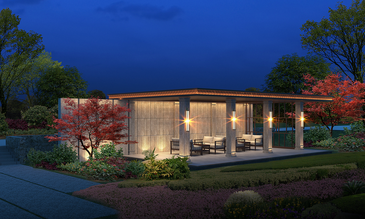 庭院景观设计方案,一种颜色、一种思想、一种境界