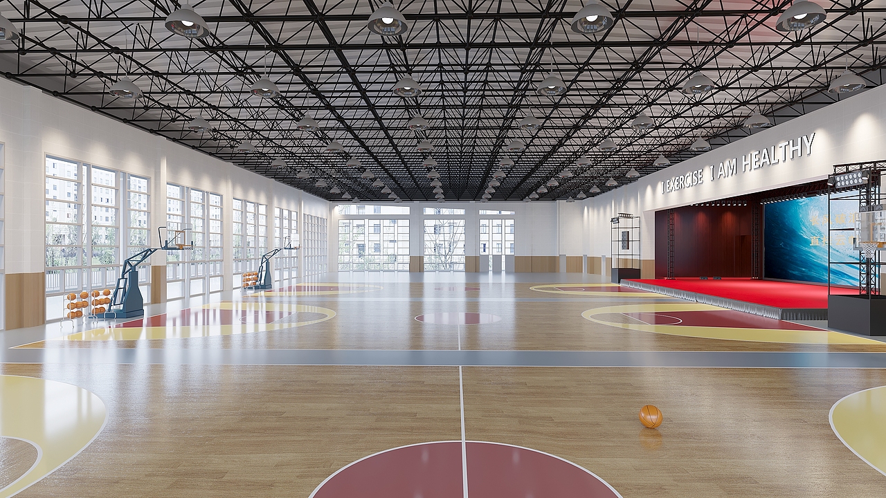 校园体育馆舞台装修设计升级改造