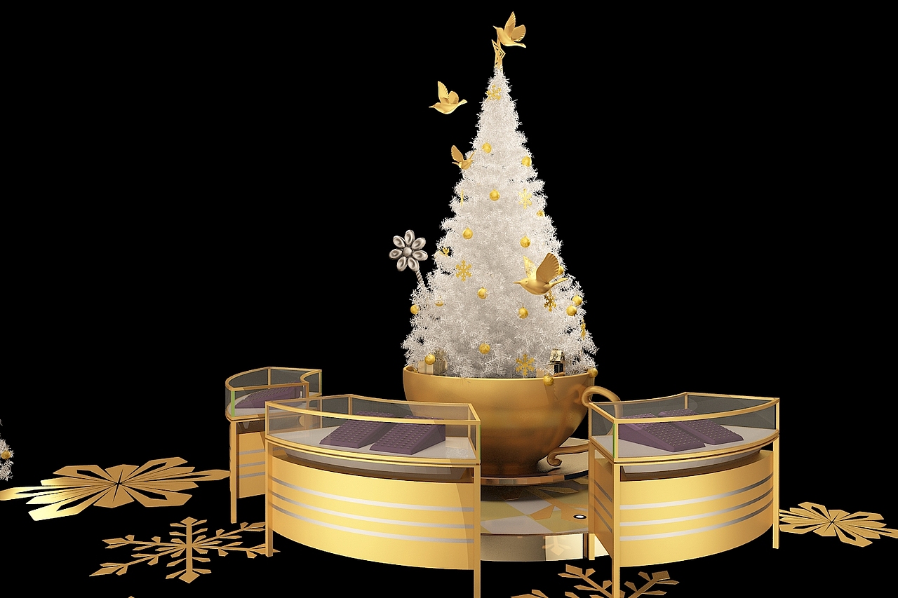 商场白金圣诞美陈