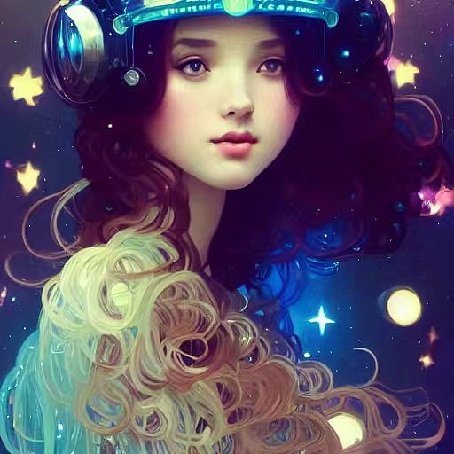 复古风少女肖像