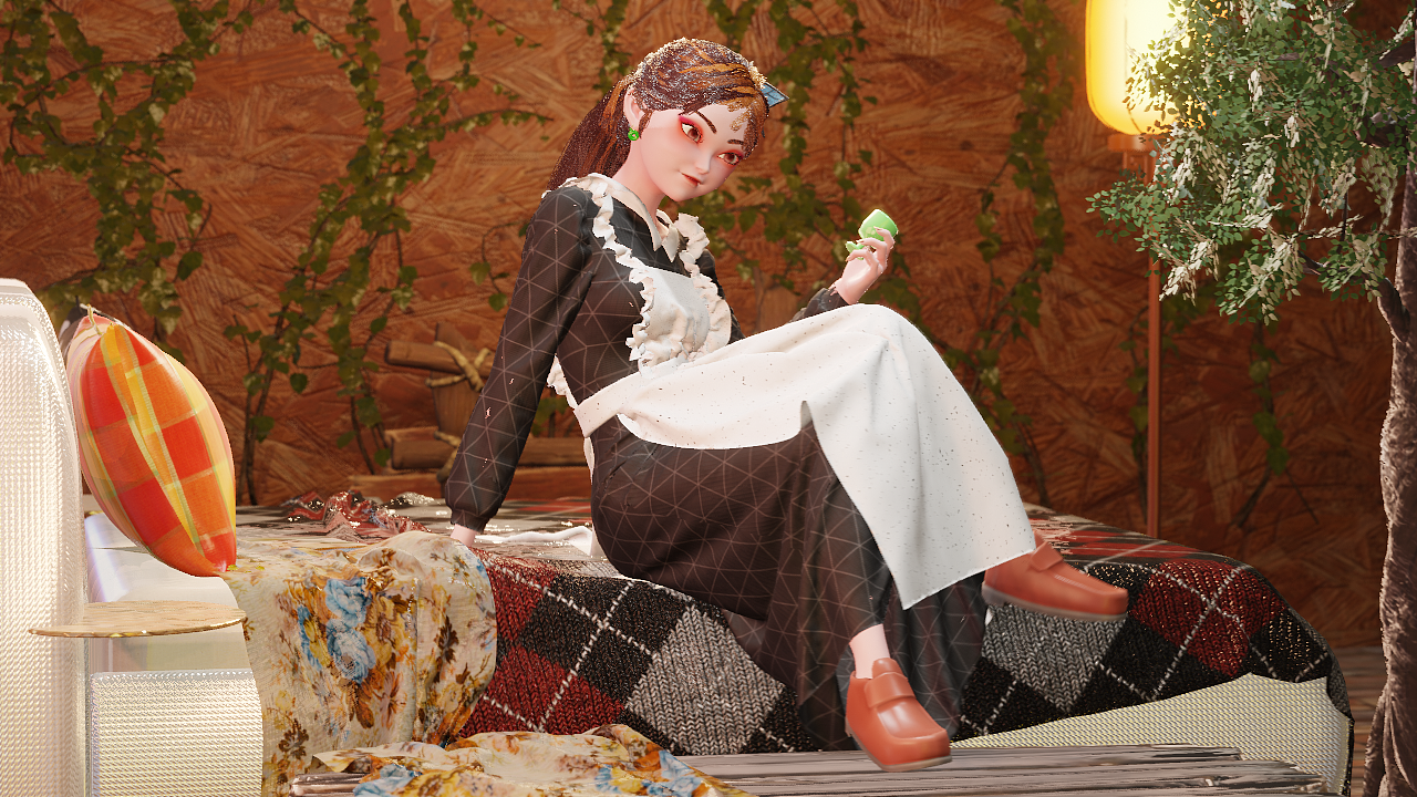 Blender || 女仆少女 在线诱惑（图ZMzU4NTc0ODgw） - 动画/影视 - 站酷设计师桃花小晚子原创素材 - 站酷ZCOOL